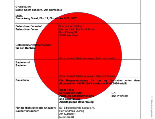 Die Baugenehmigung ist da!