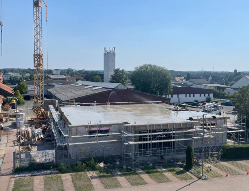 Die Zwischendecke wurde gegossen